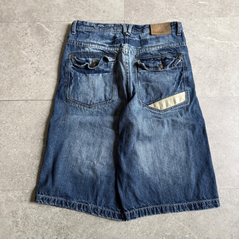 Y2K Roadblock Baggy Denim Jean Jorts Shorts Size 32